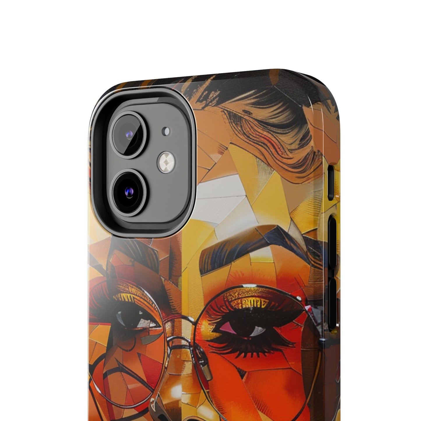 Red Mosiac Woman Tough Phone Case