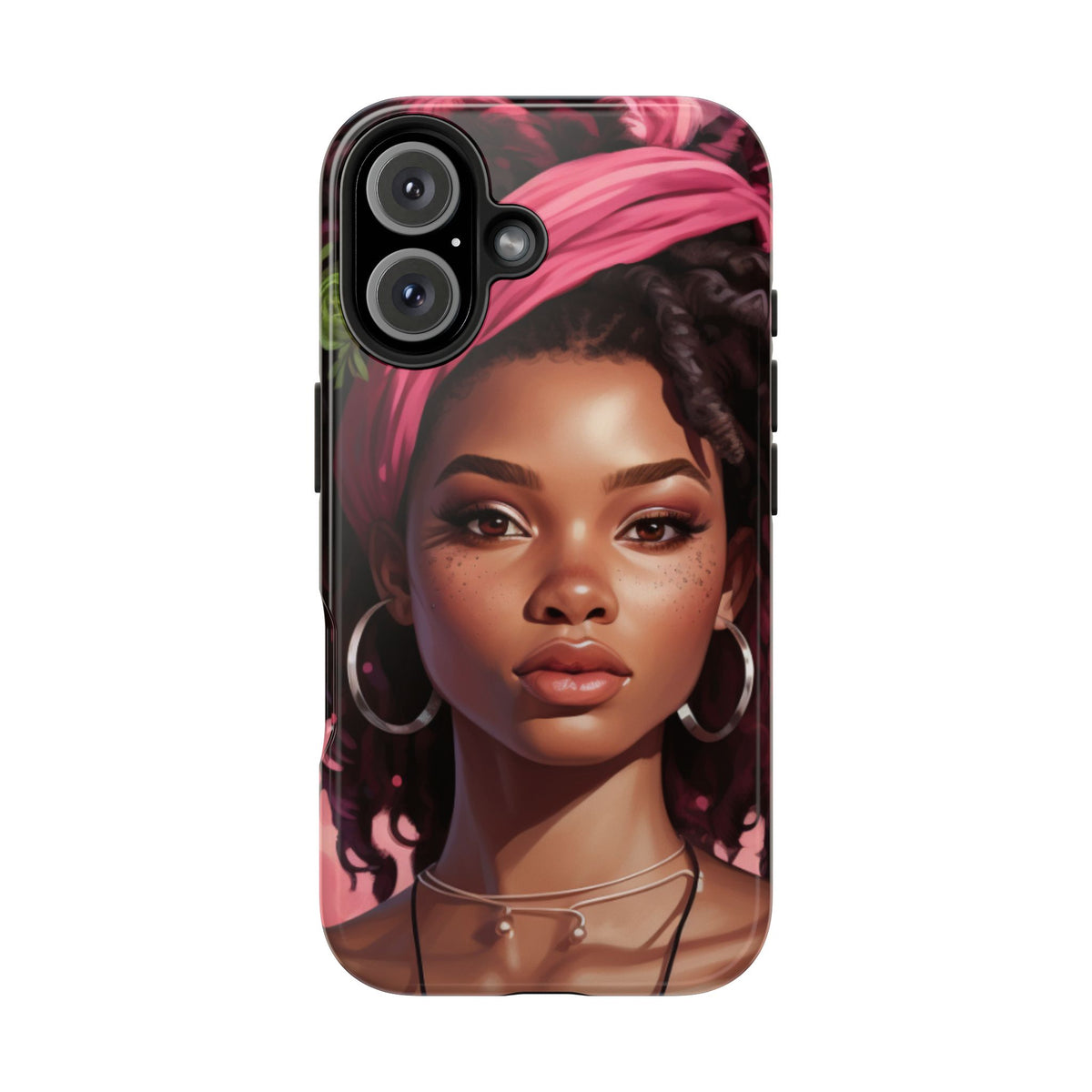 Beautiful Black Rasta Woman Tough Phone Case