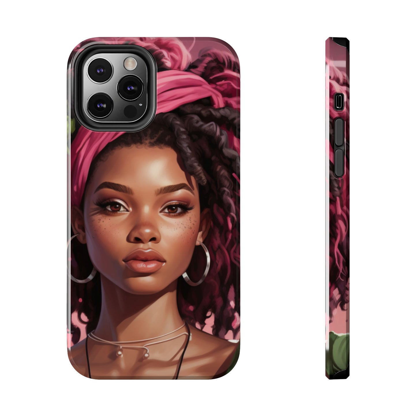 Beautiful Black Rasta Woman Tough Phone Case
