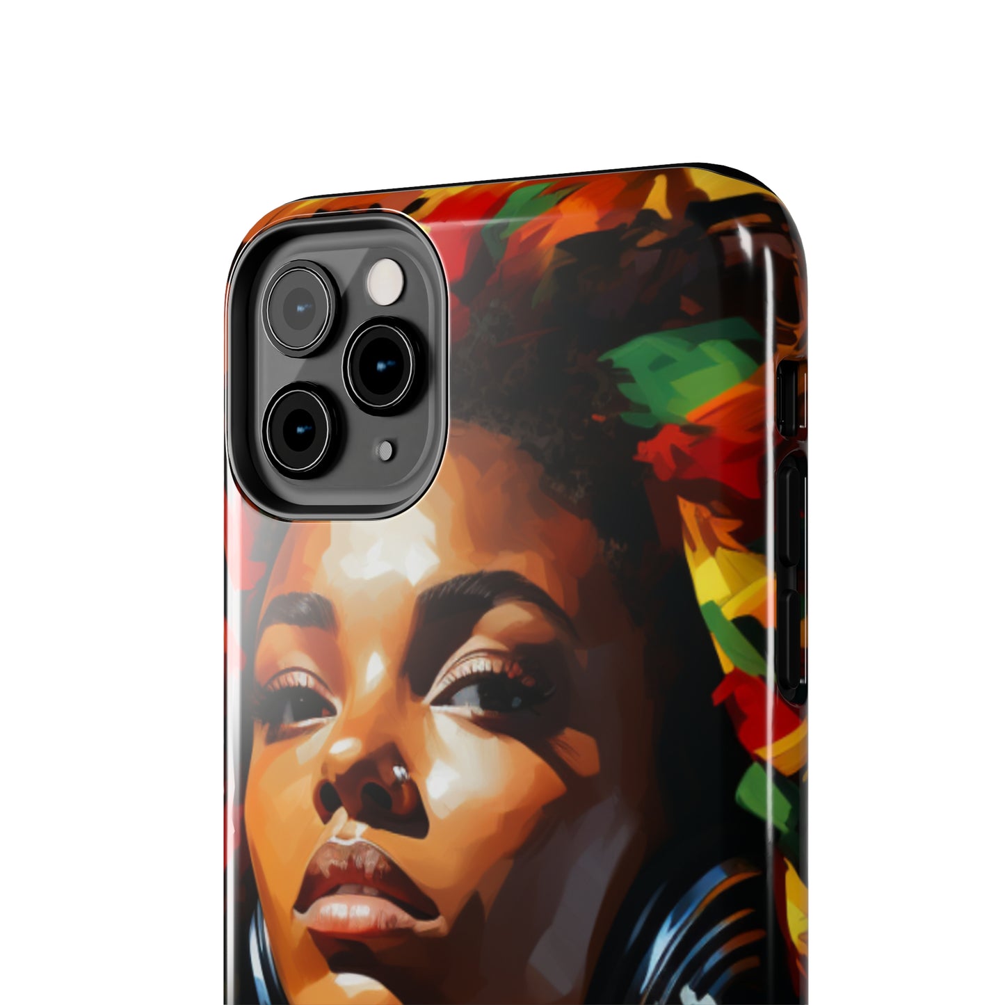 Beautiful Black Rasta Woman Tough Case For iPhone - #2