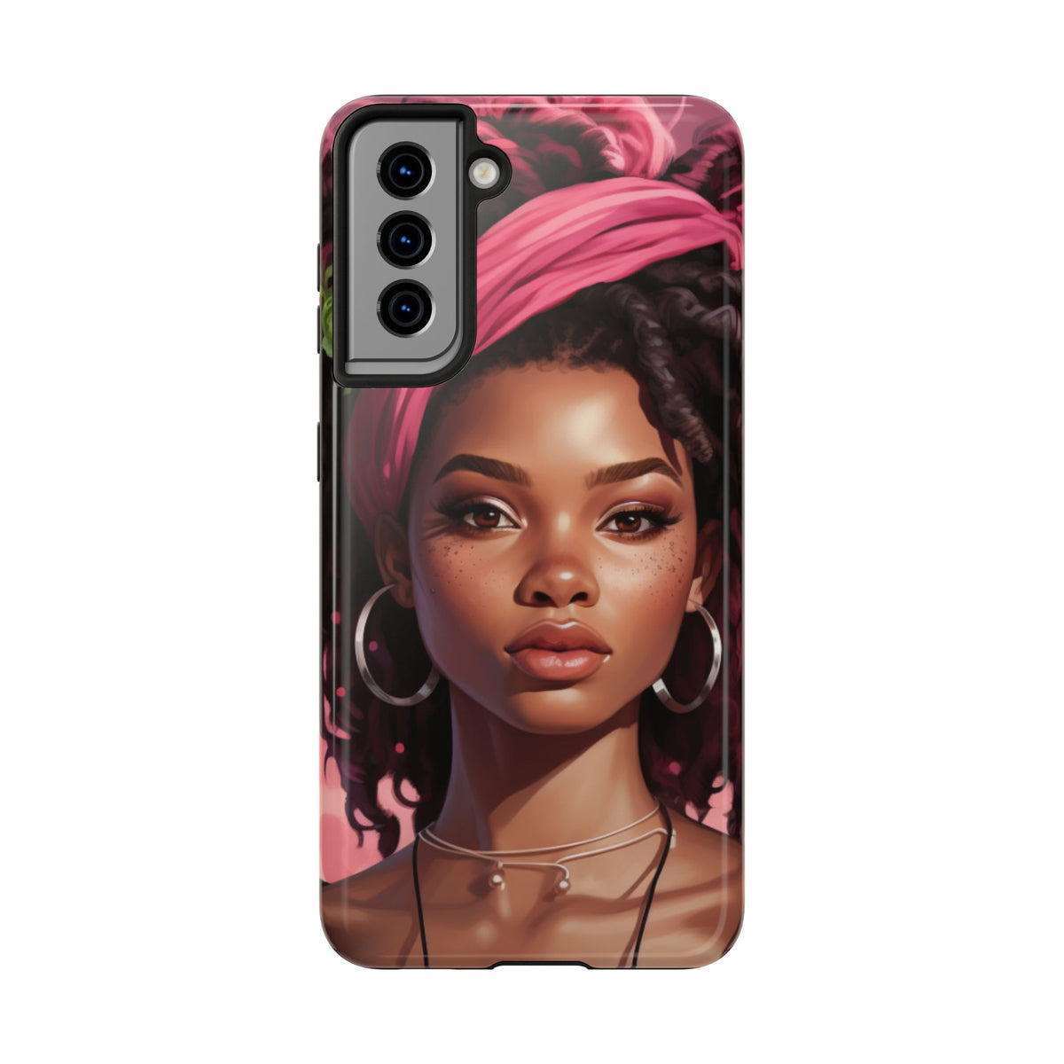 Beautiful Black Rasta Woman Tough Phone Case