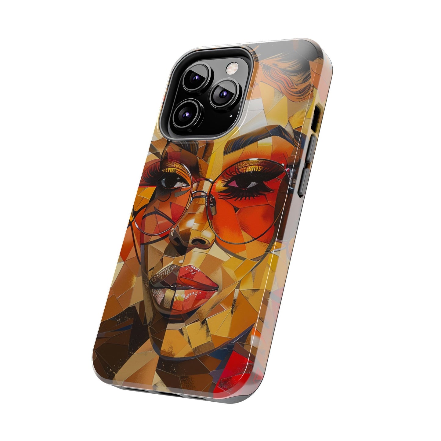Red Mosiac Woman Tough Phone Case