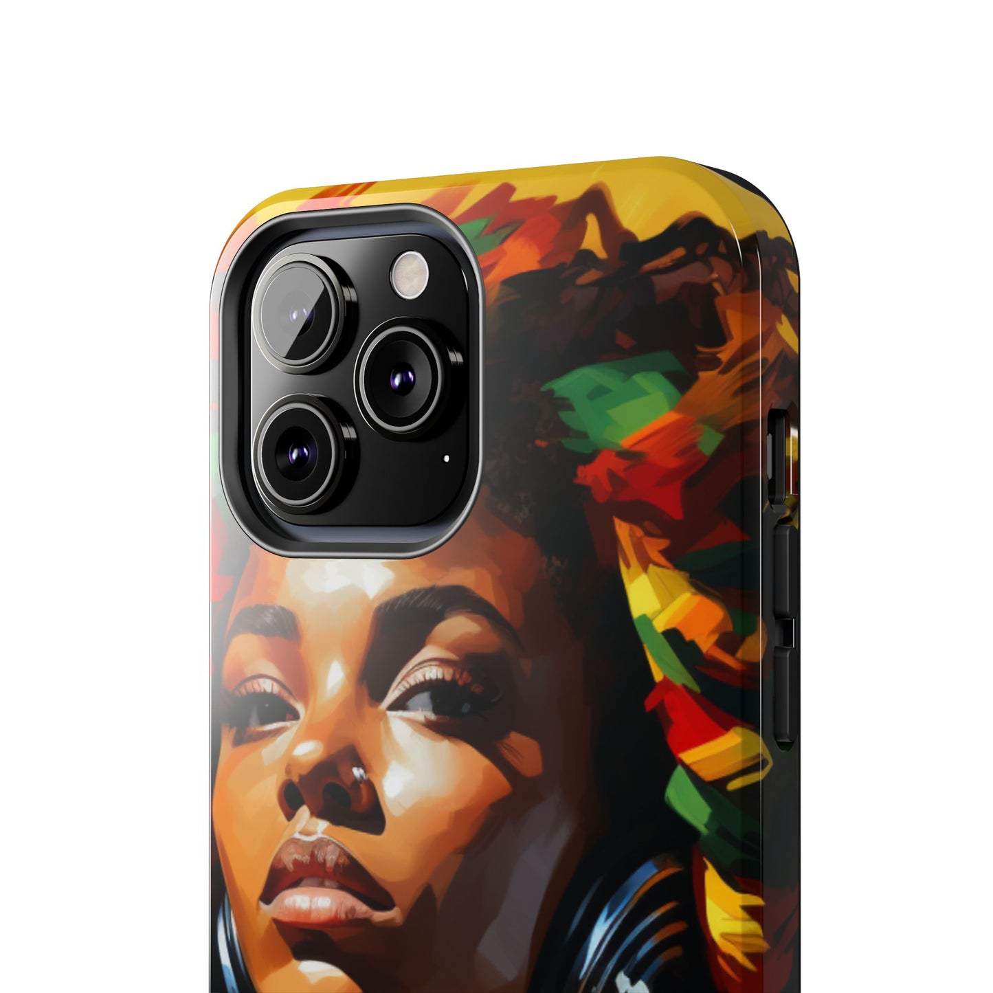 Beautiful Black Rasta Diva Tough Phone Case