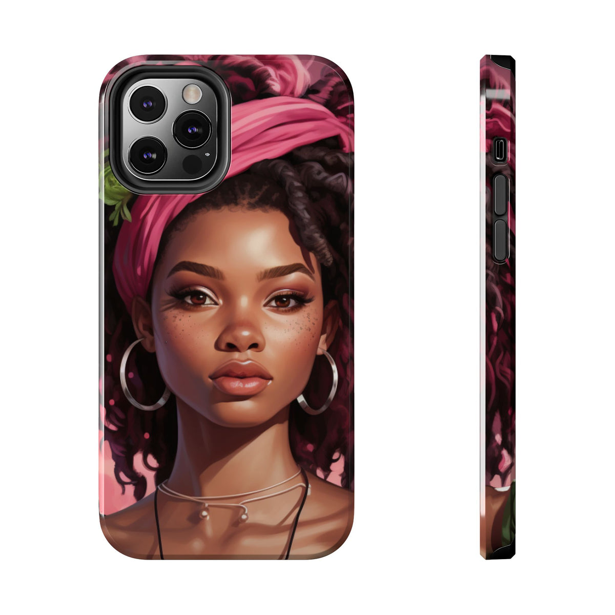 Beautiful Black Rasta Woman Tough Phone Case