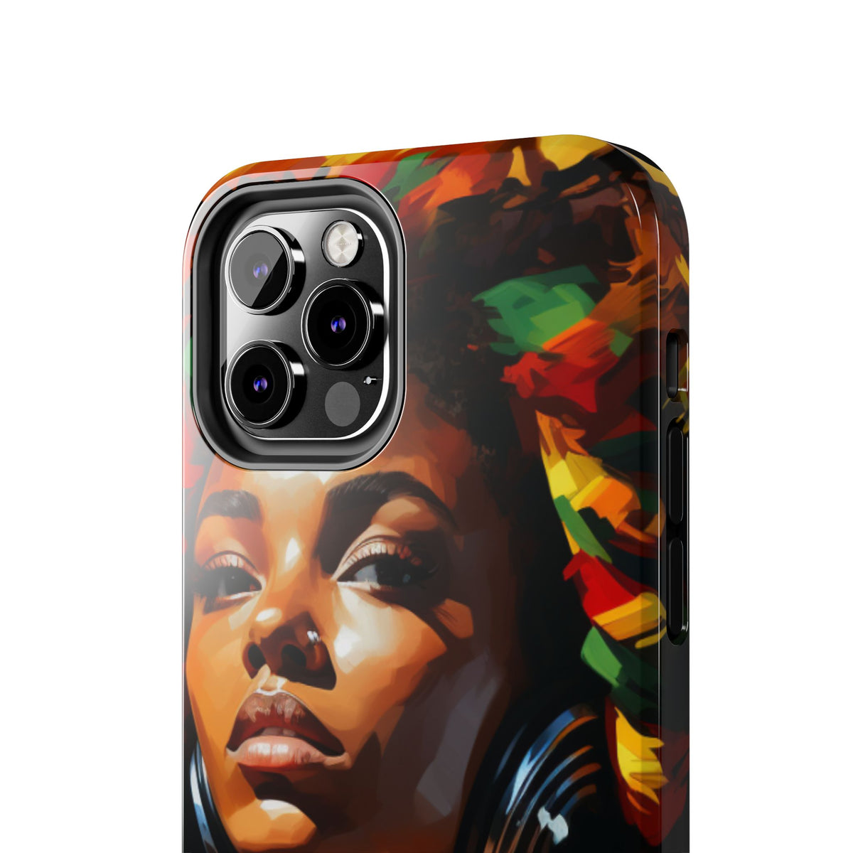 Beautiful Black Rasta Diva Tough Phone Case