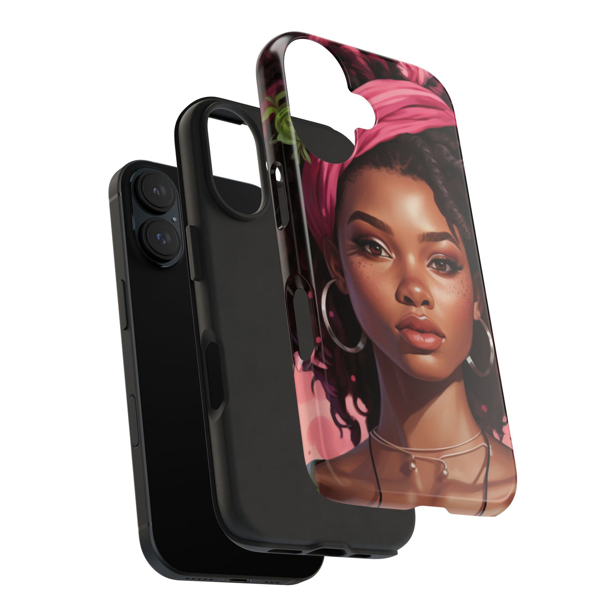 Beautiful Black Rasta Woman Tough Phone Case