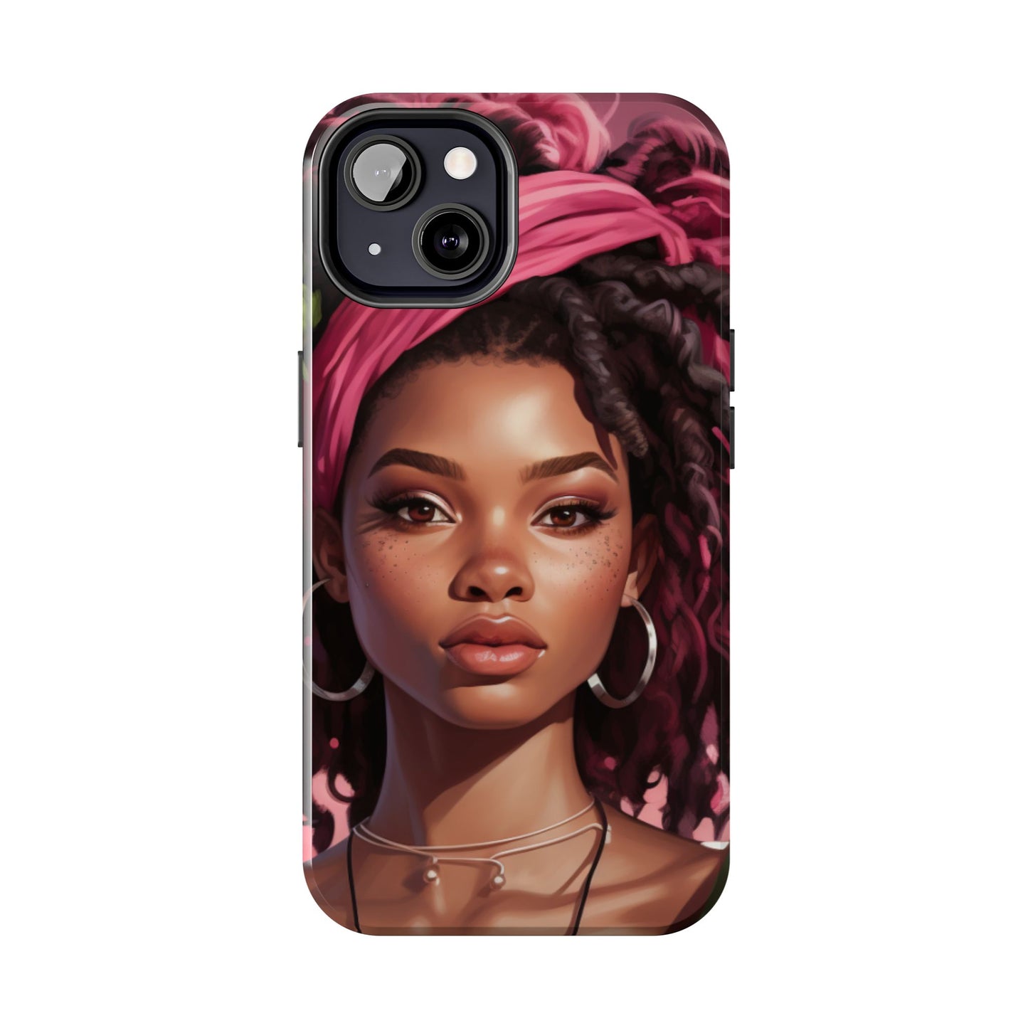 Beautiful Black Rasta Woman Tough Phone Case