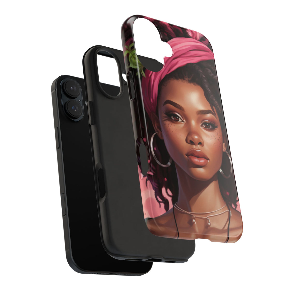 Beautiful Black Rasta Woman Tough Phone Case