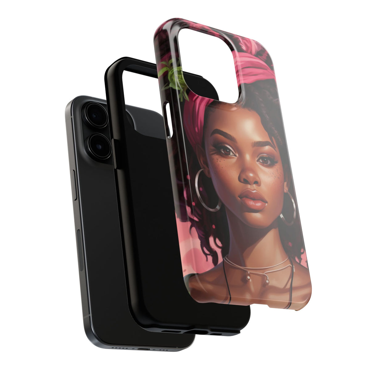 Beautiful Black Rasta Woman Tough Phone Case