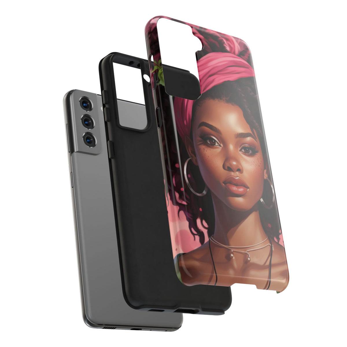 Beautiful Black Rasta Woman Tough Phone Case