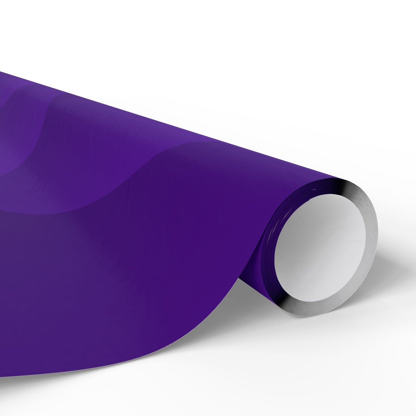 Purple With Gold Dots Wrapping Paper Roll — Metallic Gift Wrap for Holidays & Weddings