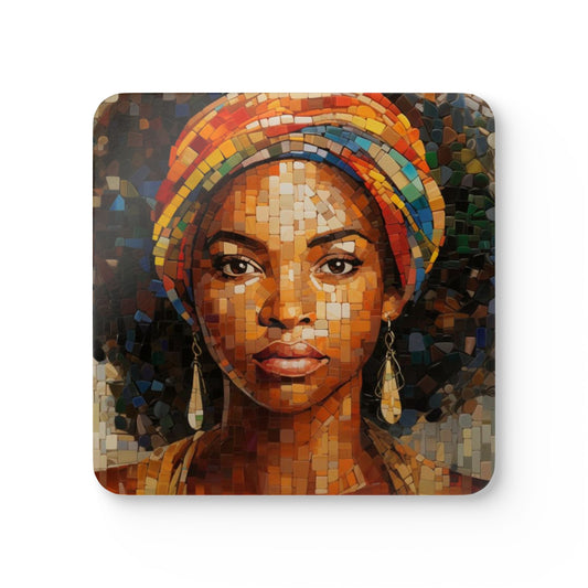 Mosaic Quee Corkwood Coaster Set of 4