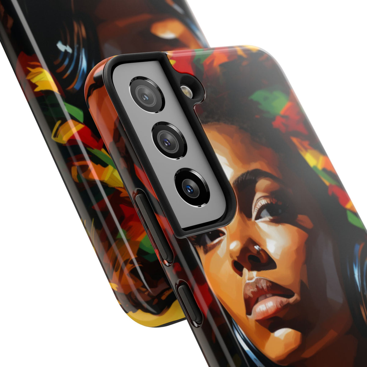 Beautiful Black Rasta Diva Tough Phone Case