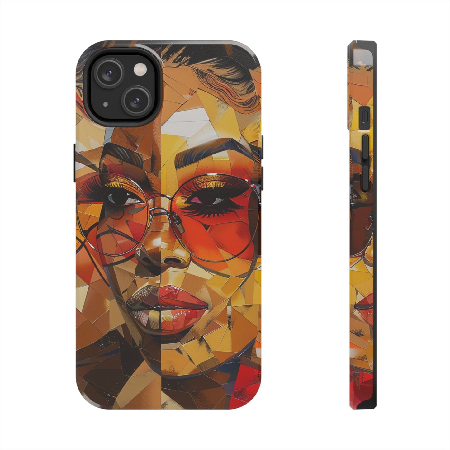 Red Mosiac Woman Tough Phone Case