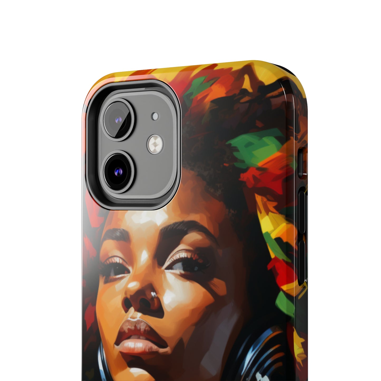 Beautiful Black Rasta Woman Tough Case For iPhone - #2