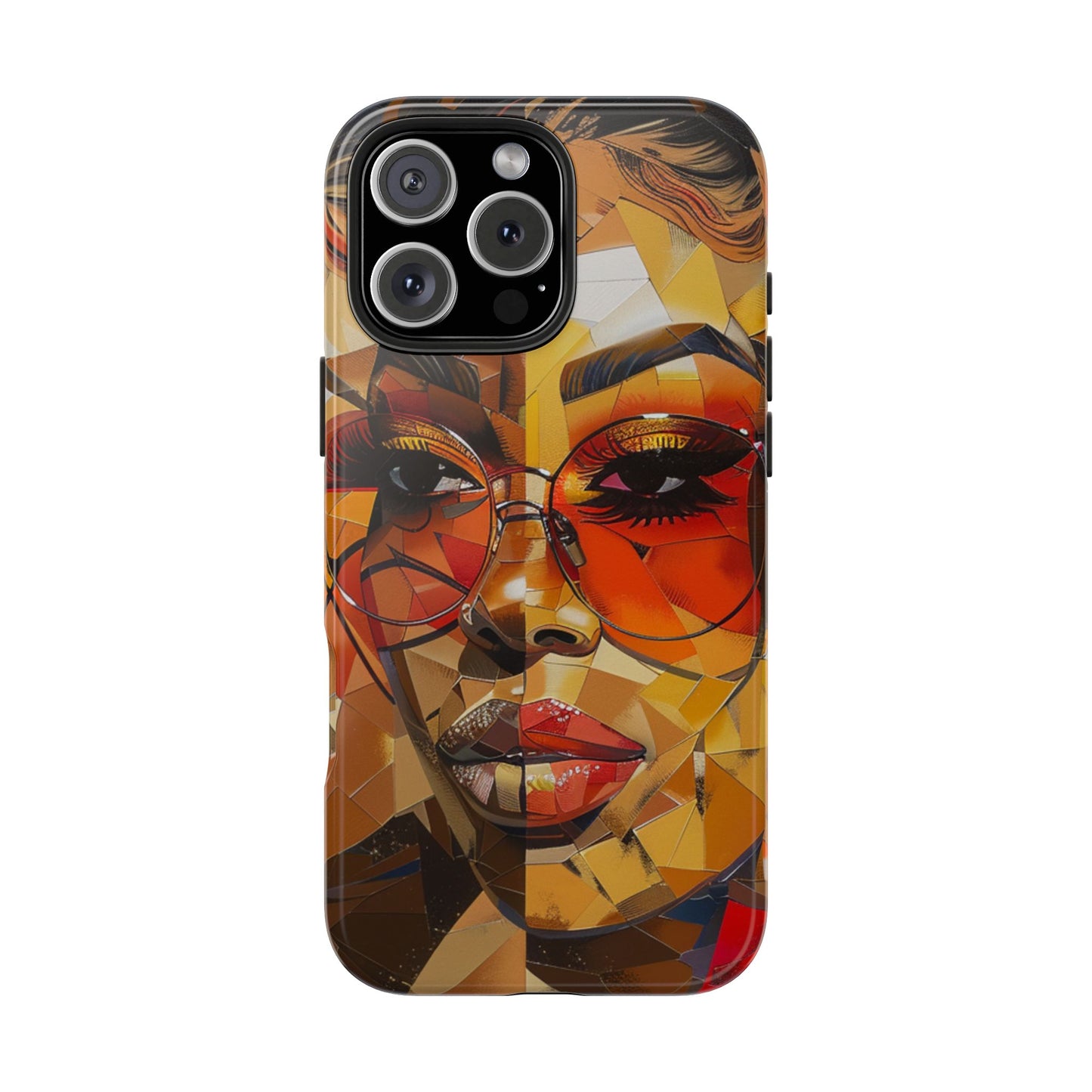 Red Mosiac Woman Tough Phone Case