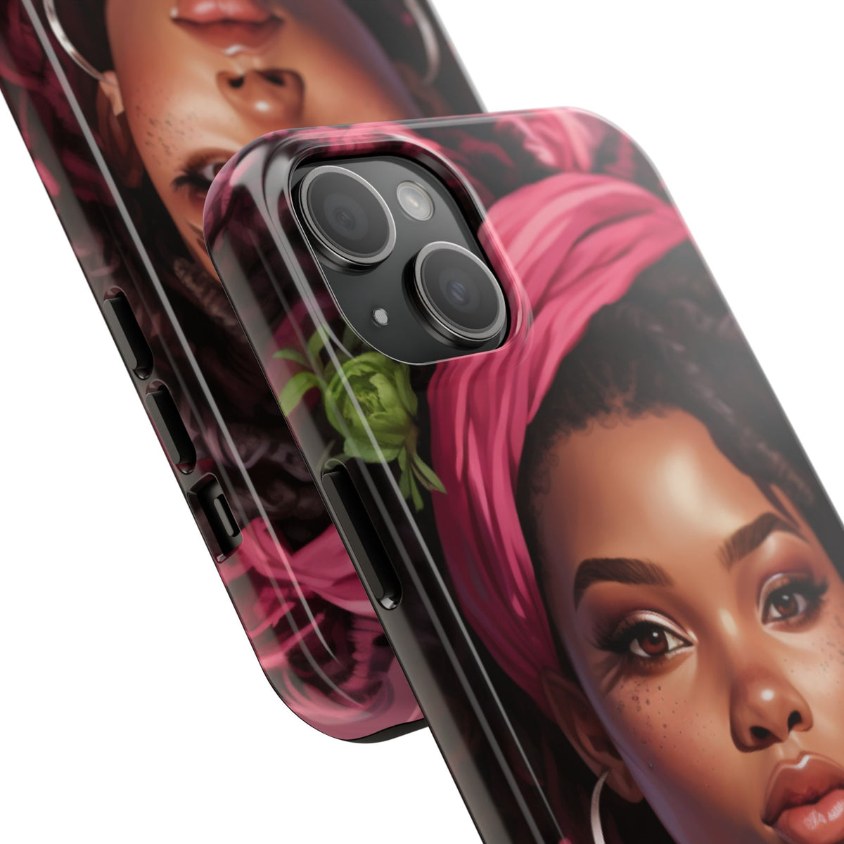 Beautiful Black Rasta Woman Tough Phone Case