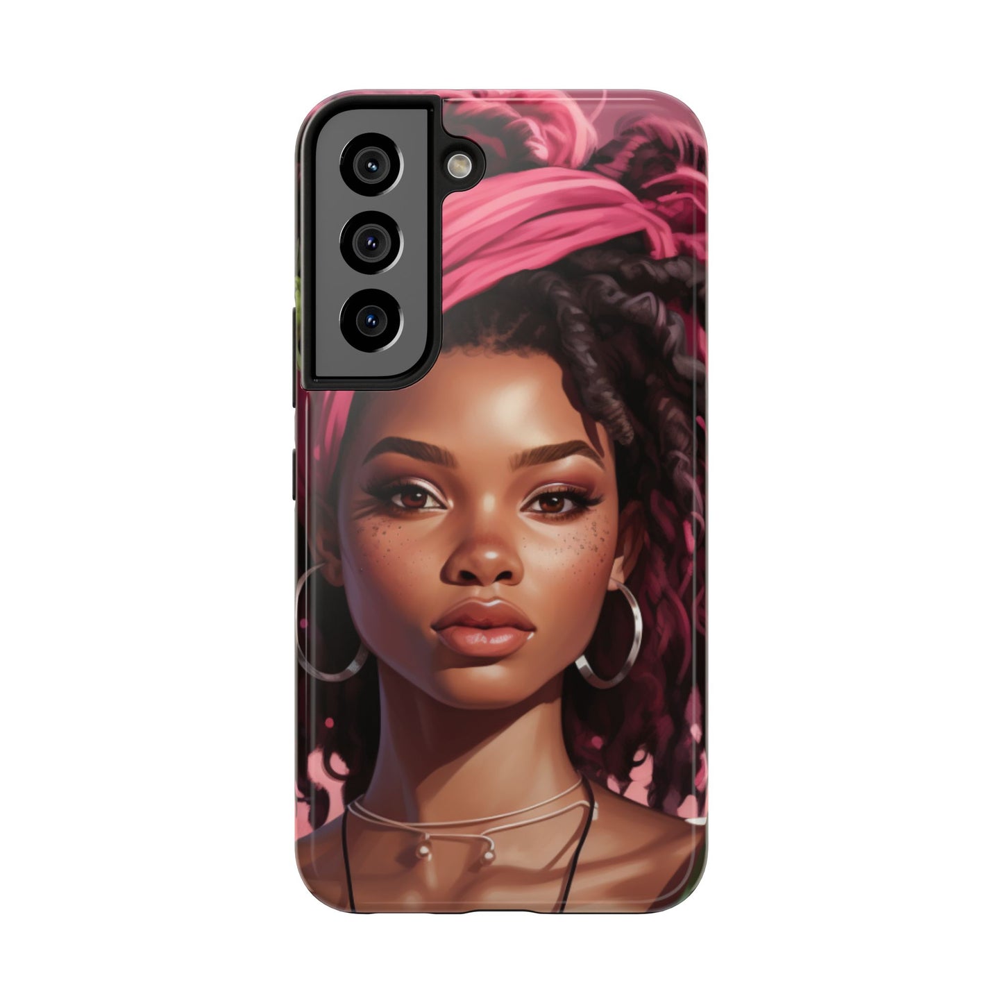 Beautiful Black Rasta Woman Tough Phone Case