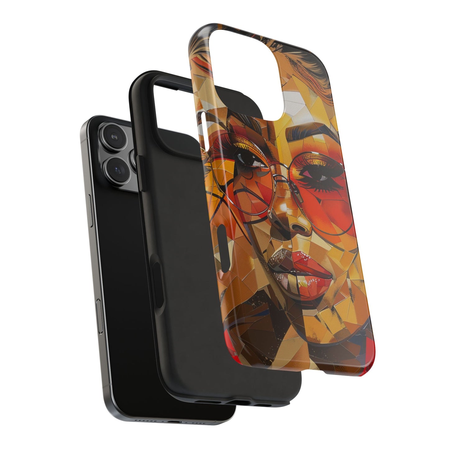 Red Mosiac Woman Tough Phone Case
