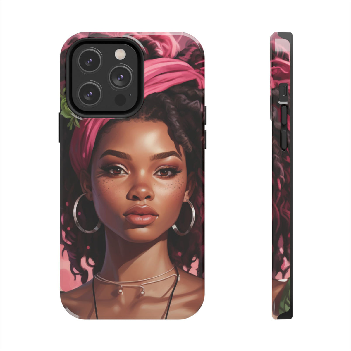 Beautiful Black Rasta Woman Tough Phone Case