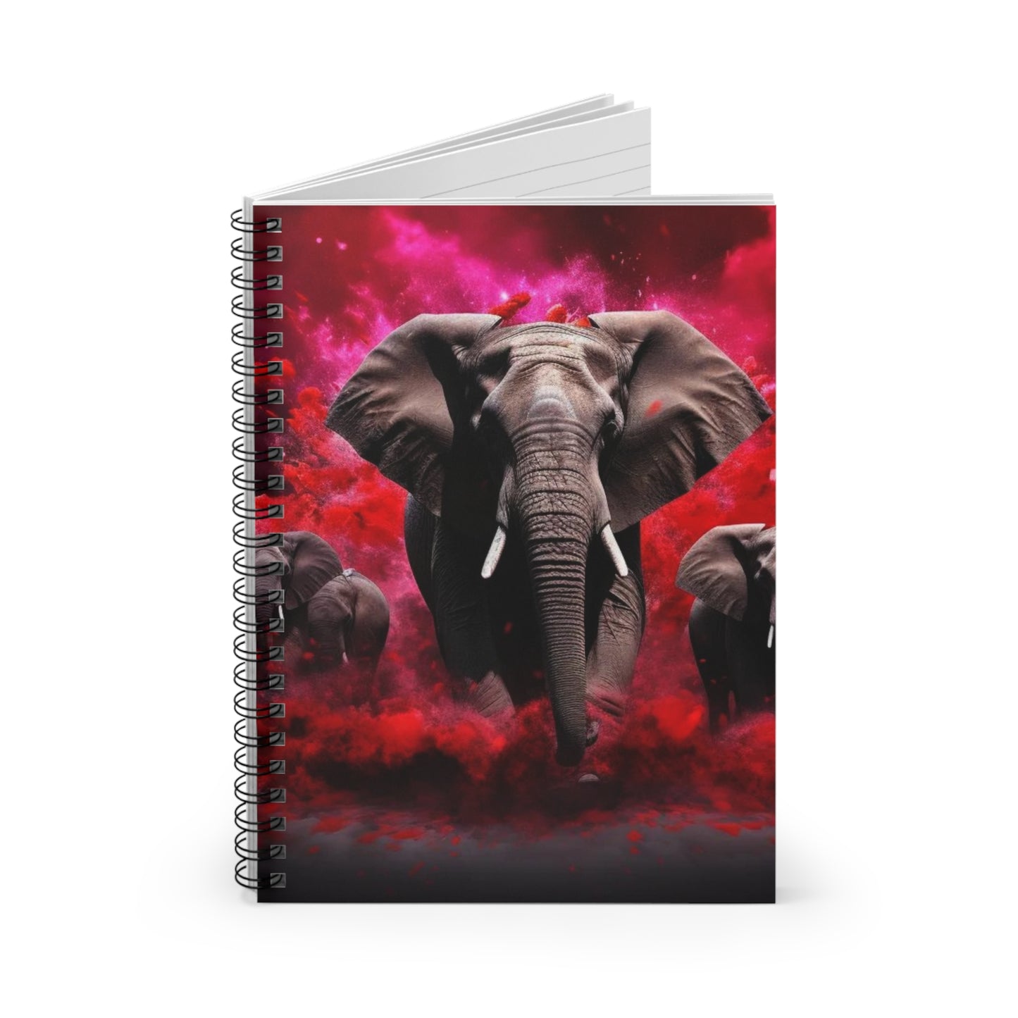 Elephant Parade Spiral Notebook - Ruled Line
