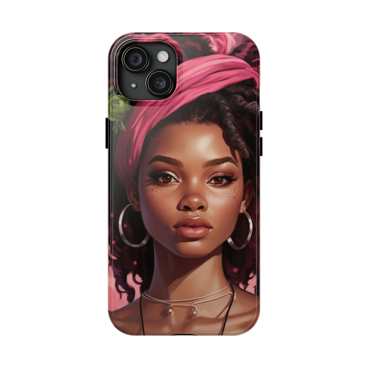 Beautiful Black Rasta Woman Tough Phone Case