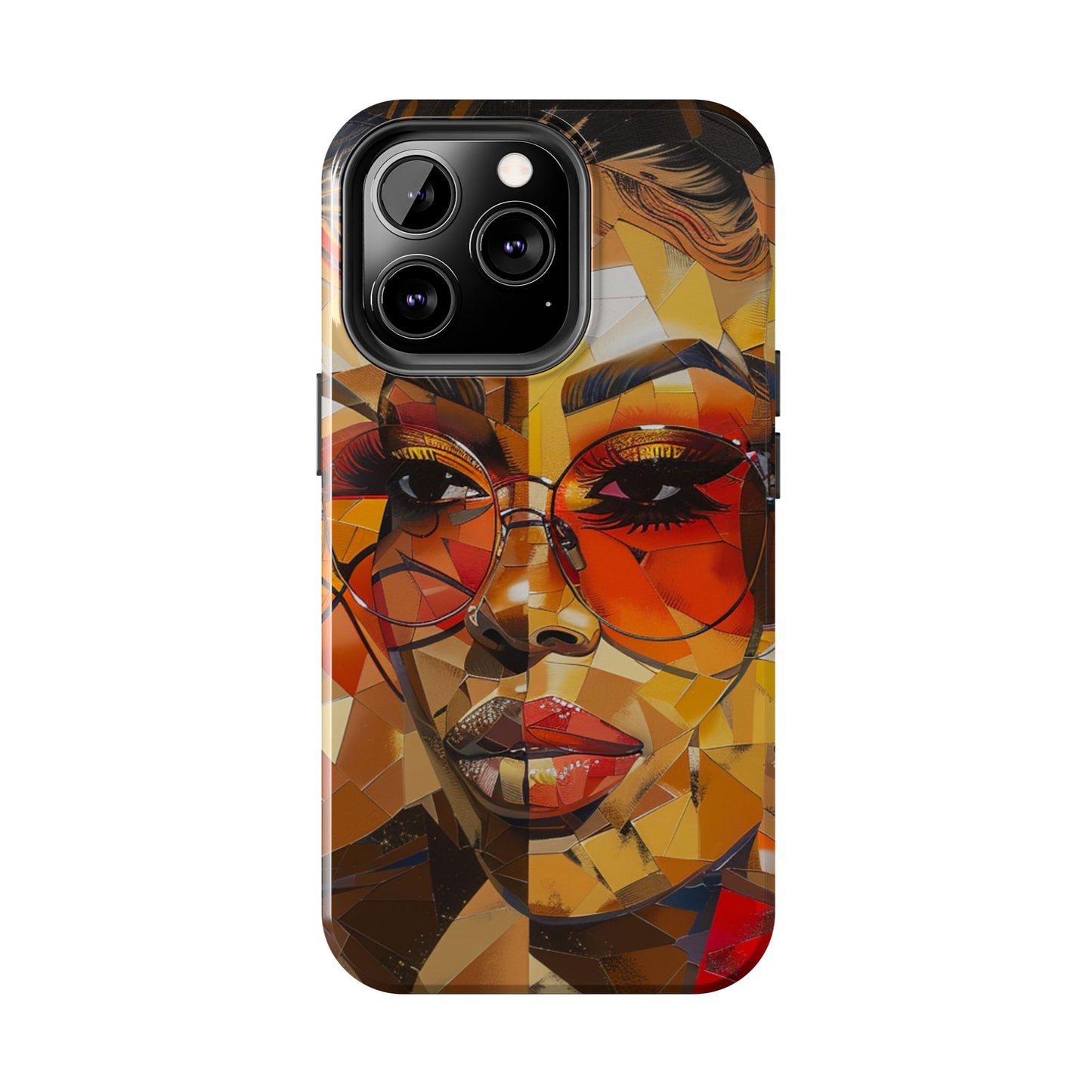 Red Mosiac Woman Tough Phone Case