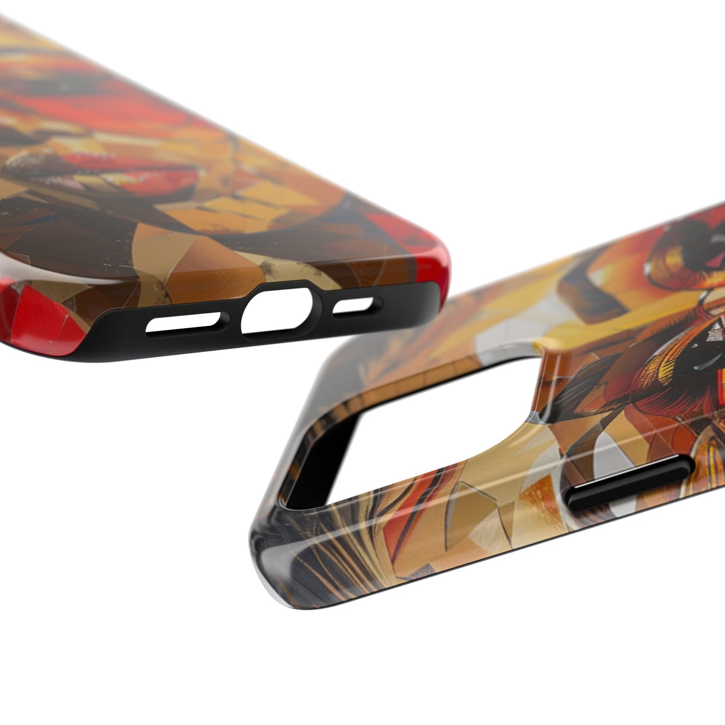 Red Mosiac Woman Tough Phone Case