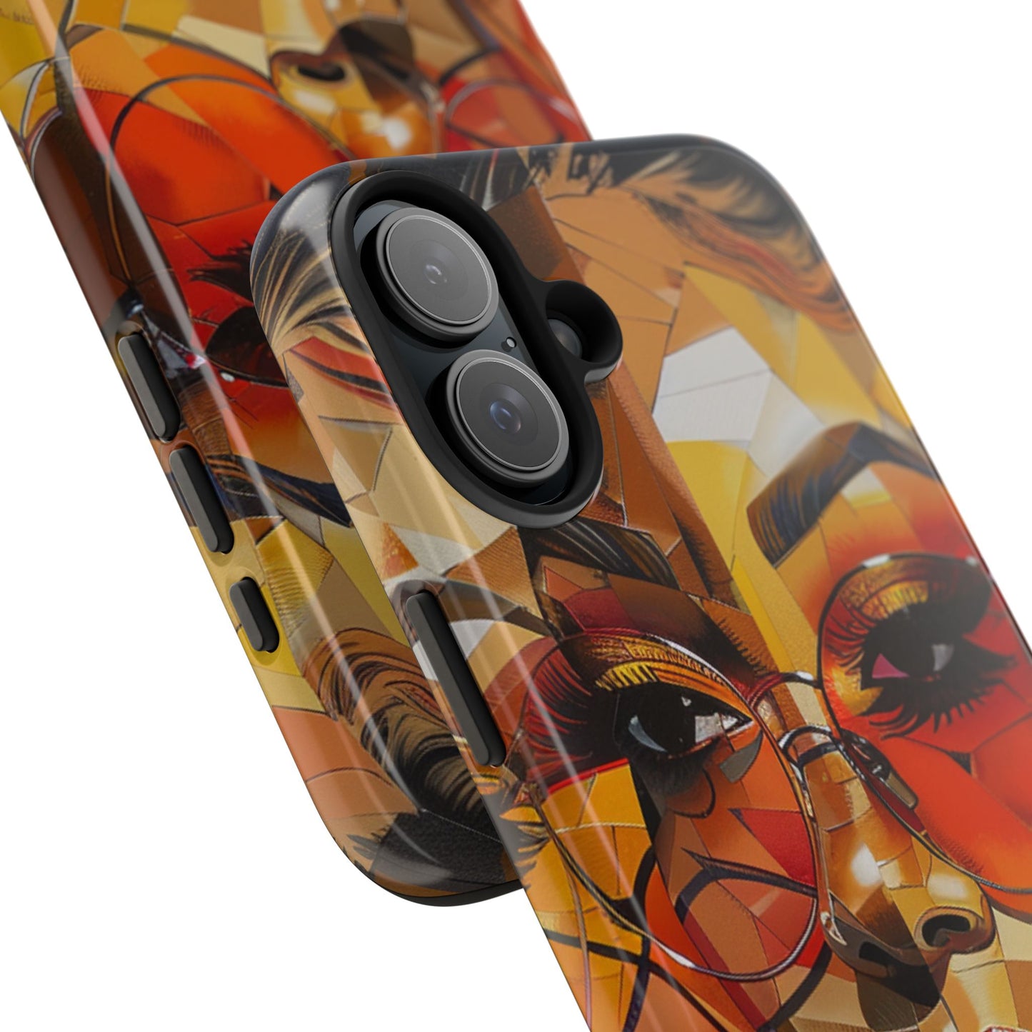 Red Mosiac Woman Tough Phone Case