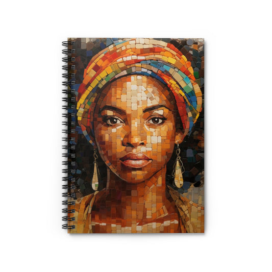 Mosaic Queen Spiral Notebook — Ruled Journal for Notes & Planning