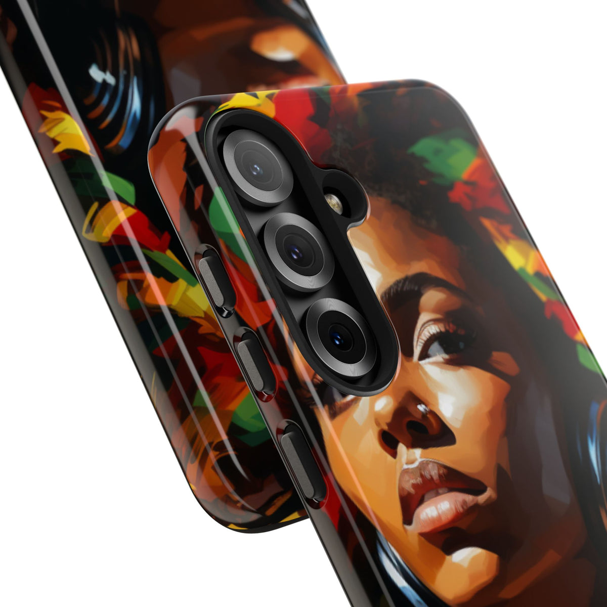 Beautiful Black Rasta Diva Tough Phone Case