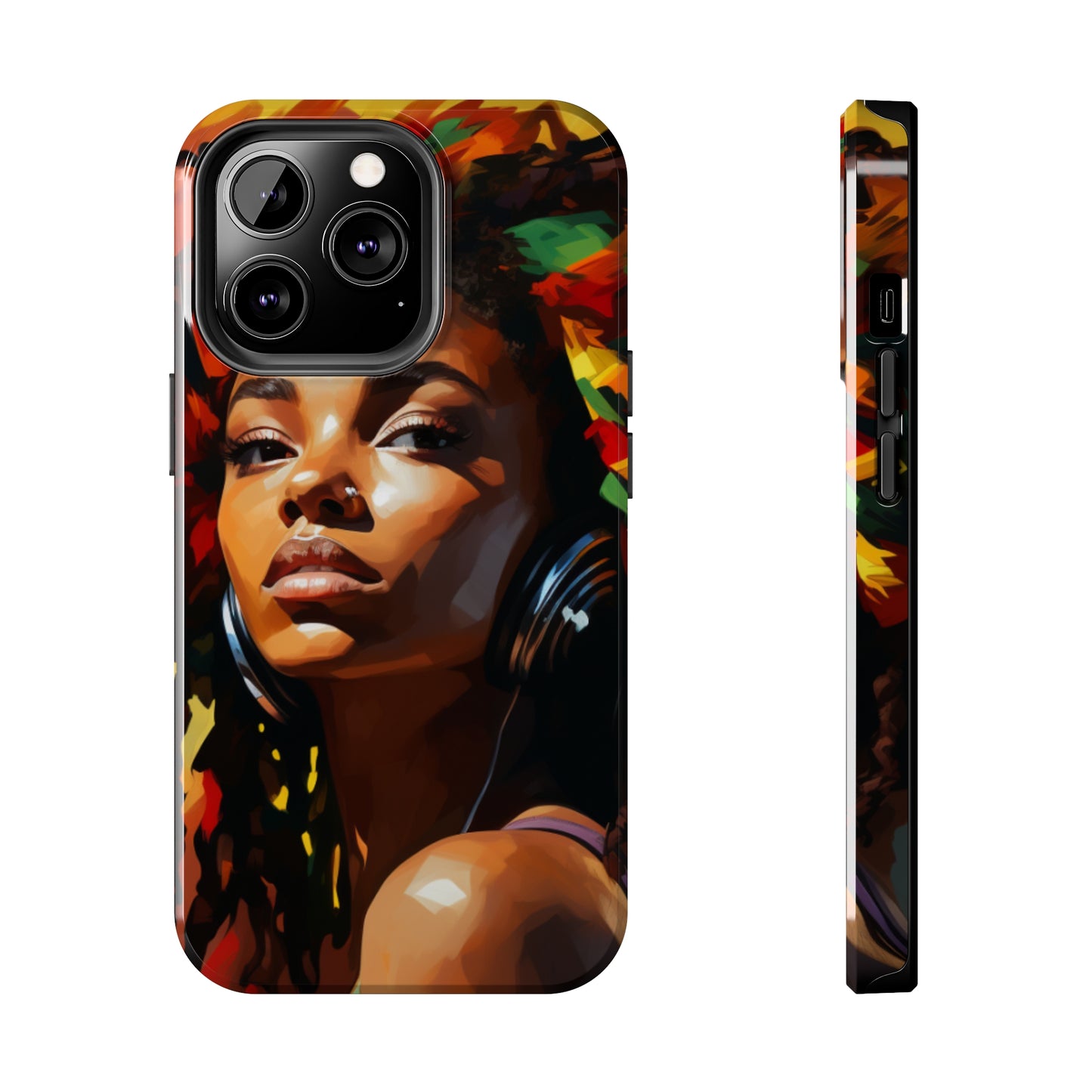 Beautiful Black Rasta Woman Tough Case For iPhone - #2