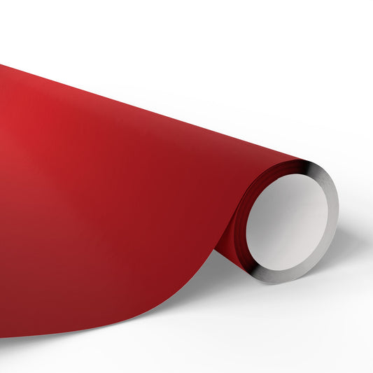 Red Wrapping Paper Roll — Metallic Gift Wrap for Holidays & Weddings