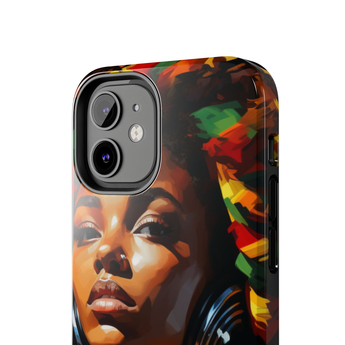 Beautiful Black Rasta Diva Tough Phone Case