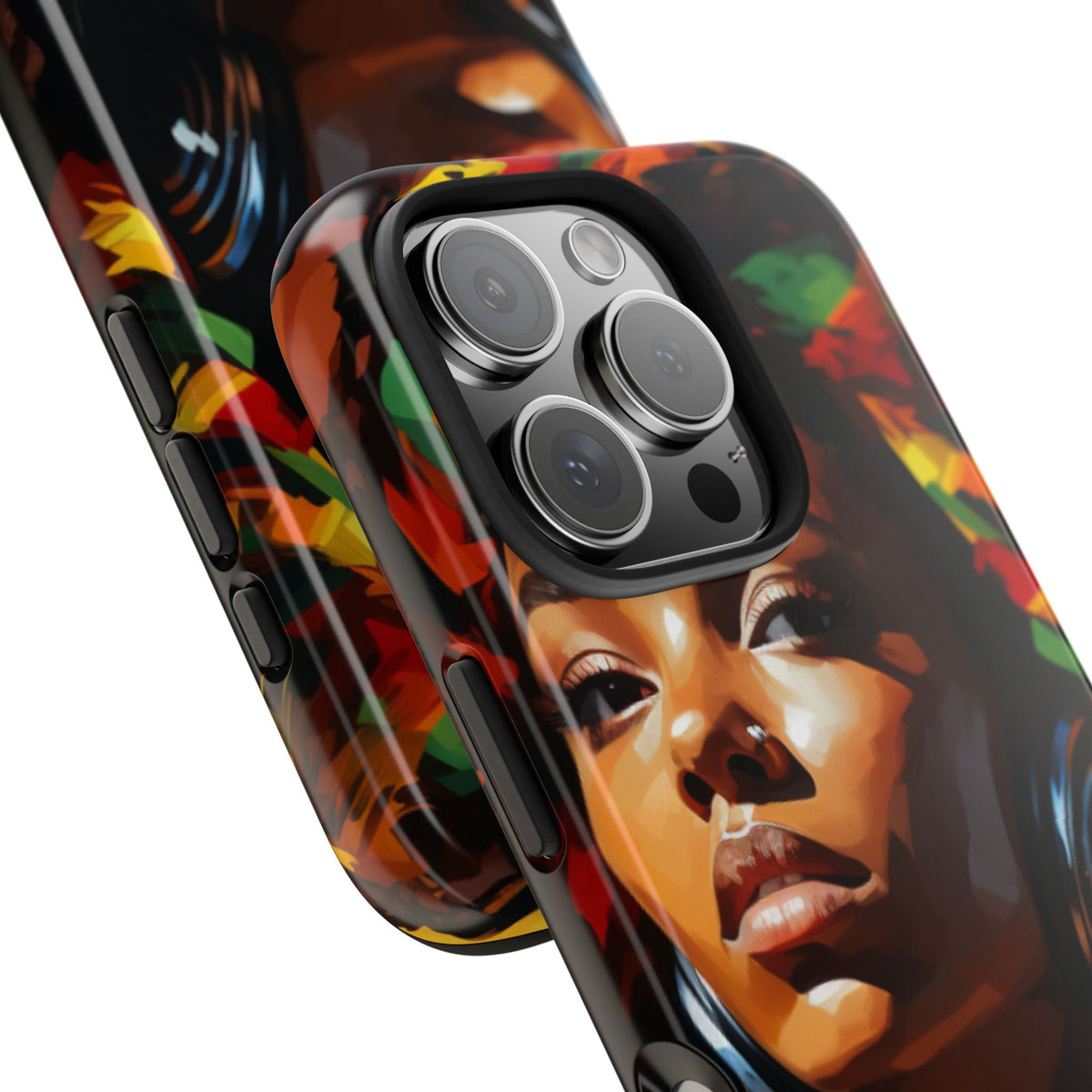 Beautiful Black Rasta Diva Tough Phone Case