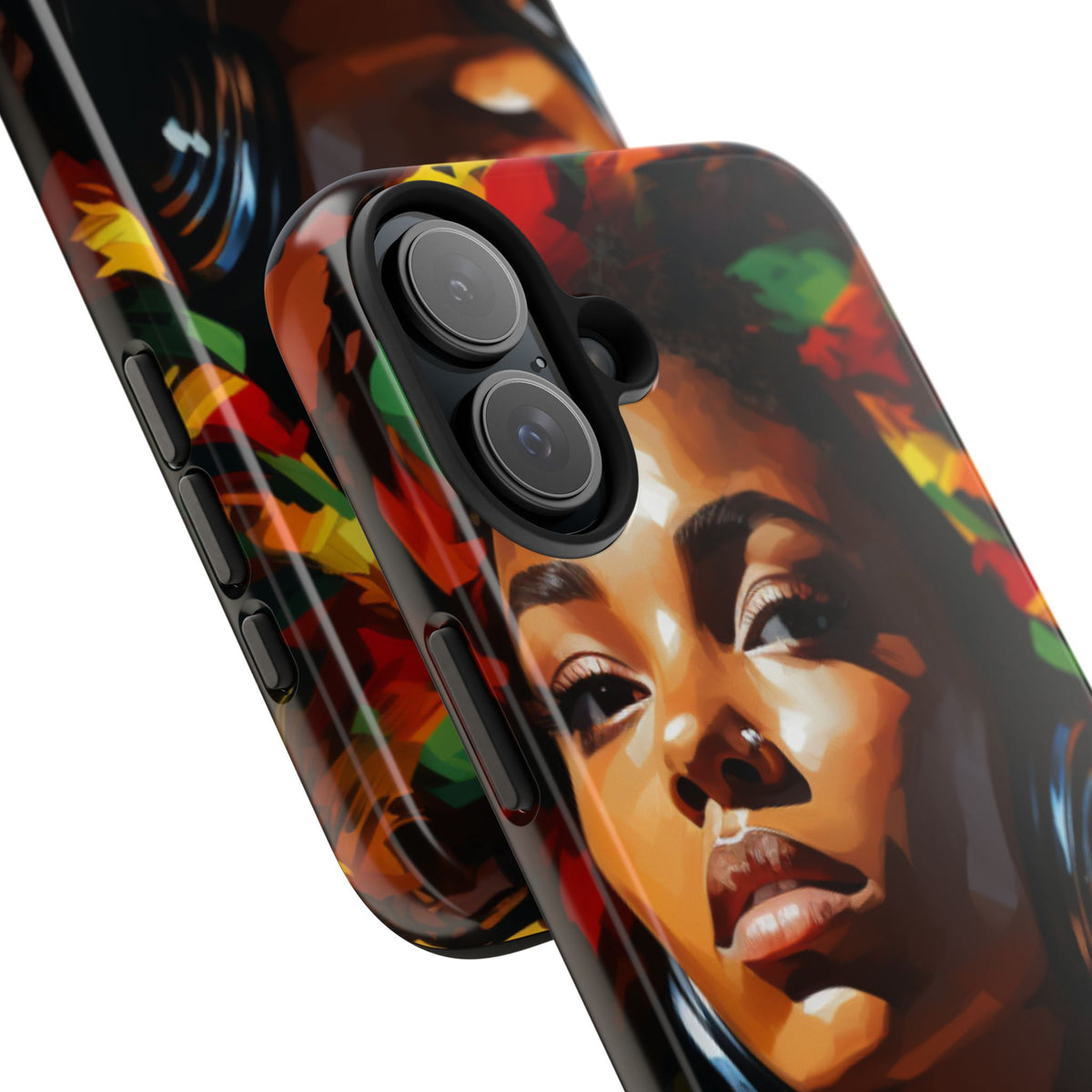 Beautiful Black Rasta Diva Tough Phone Case