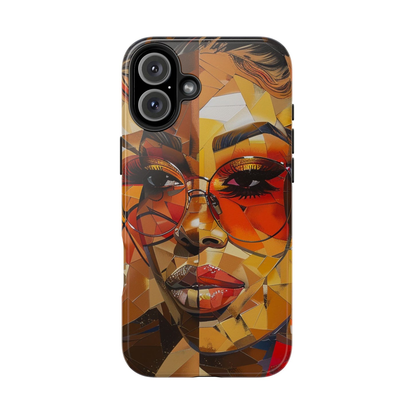 Red Mosiac Woman Tough Phone Case