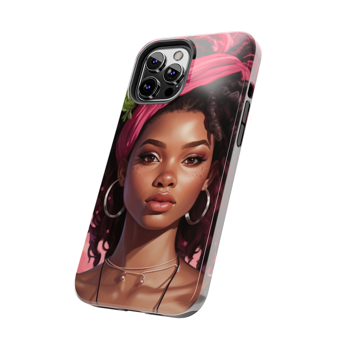 Beautiful Black Rasta Woman Tough Phone Case