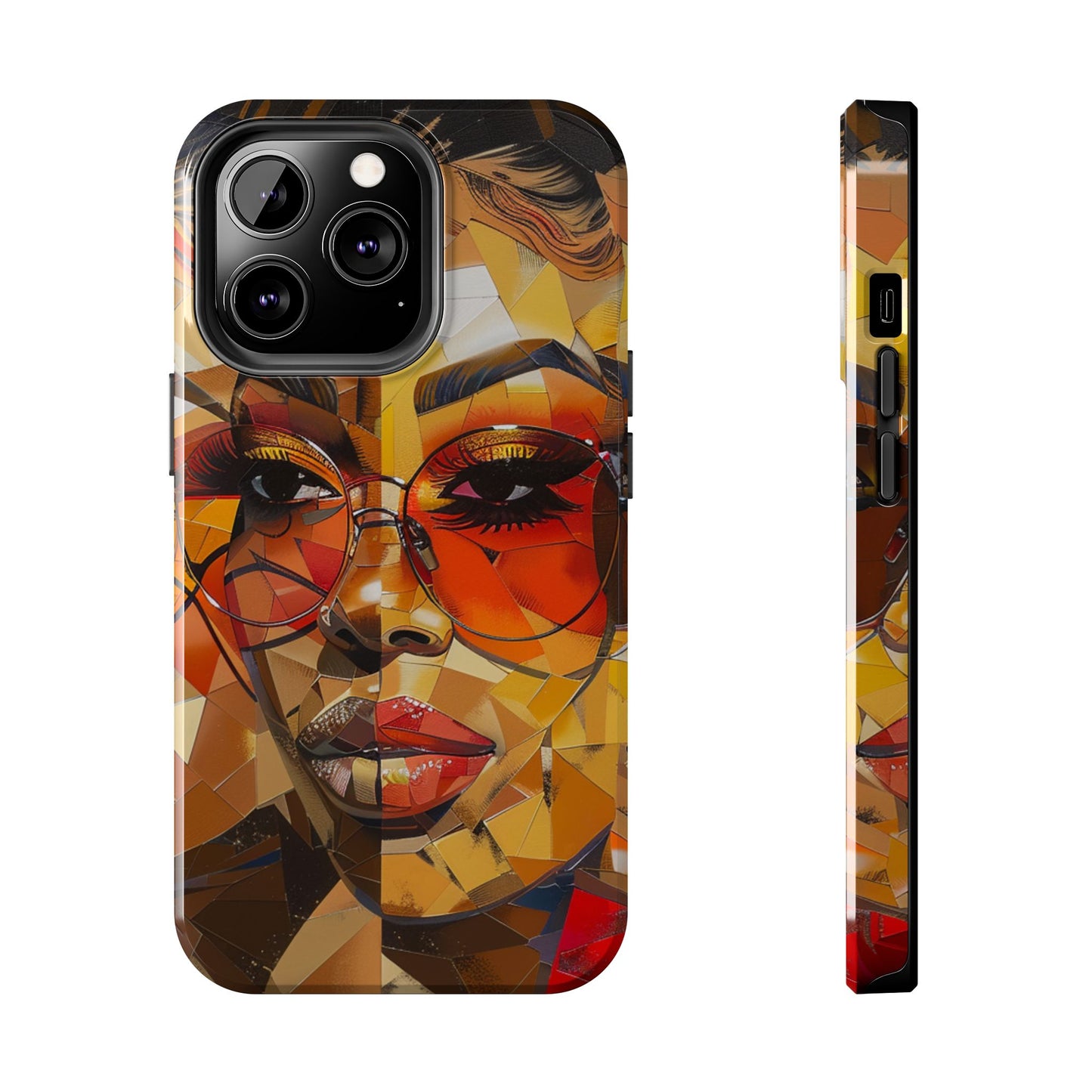 Red Mosiac Woman Tough Phone Case