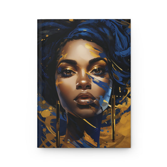 Stunning in Blue and Gold Black Woman Journal