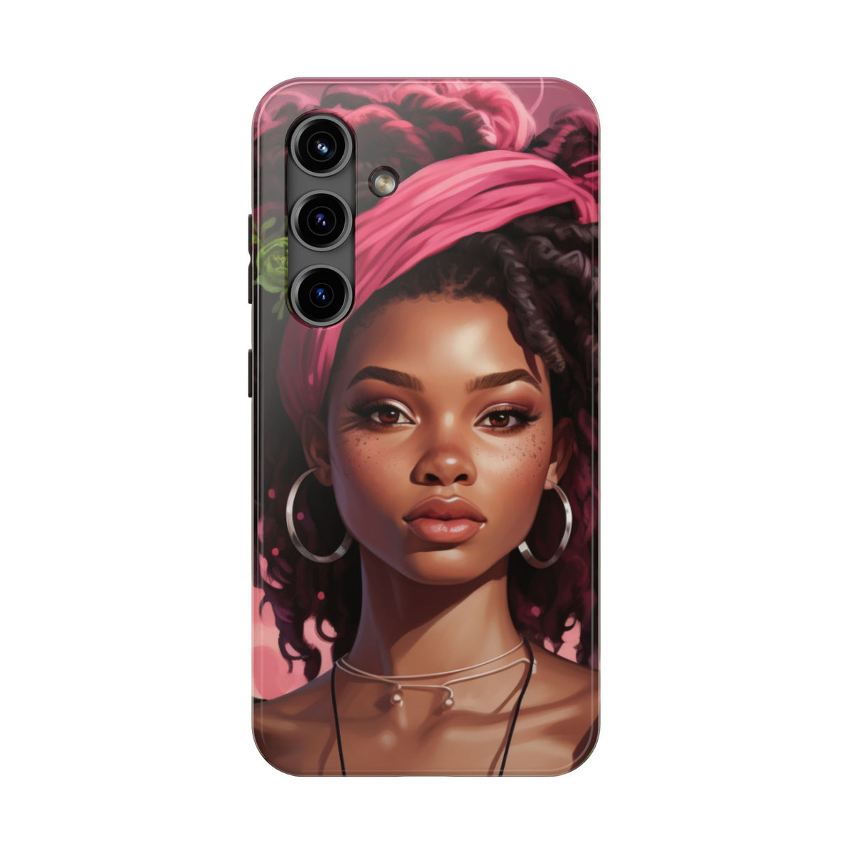 Beautiful Black Rasta Woman Tough Phone Case