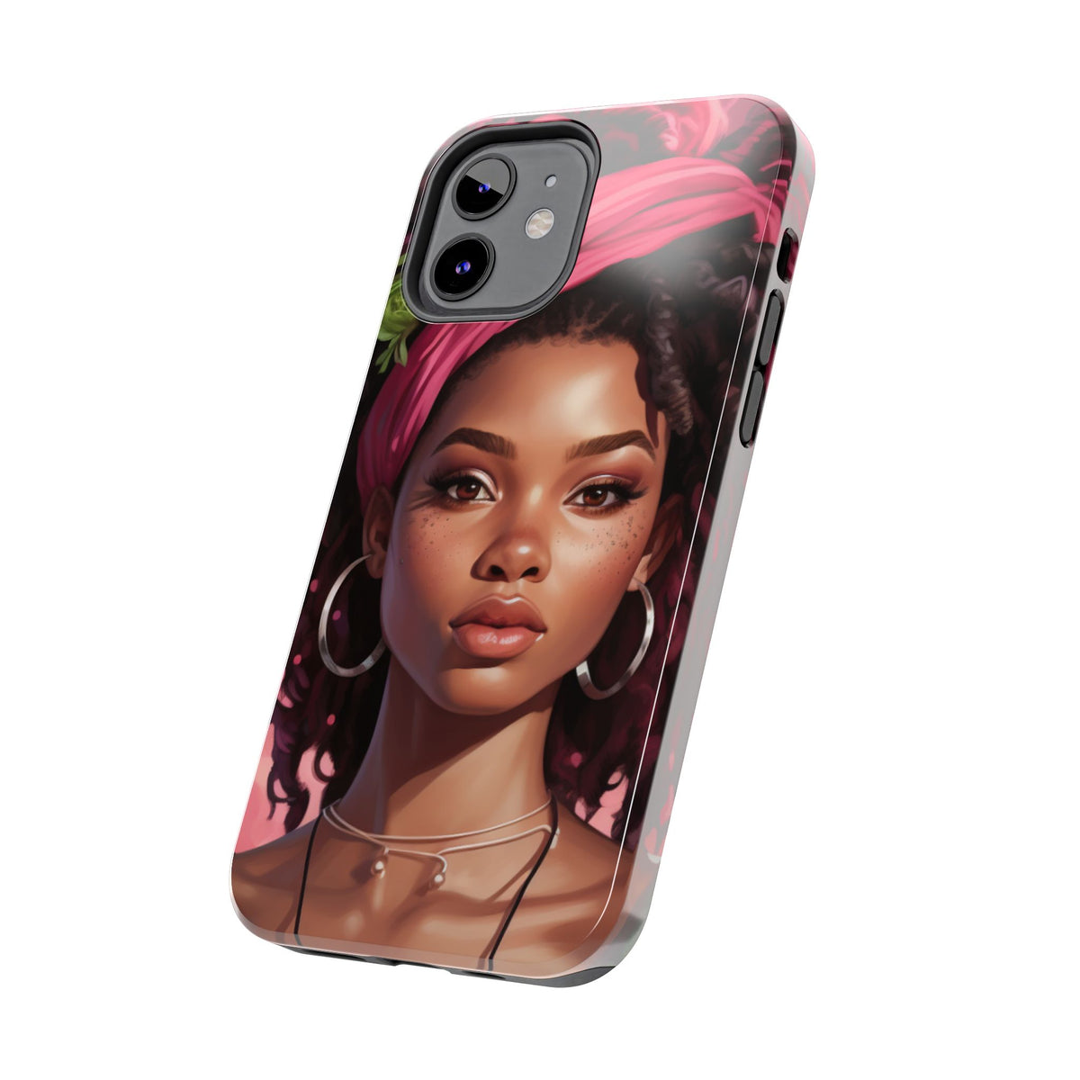 Beautiful Black Rasta Woman Tough Phone Case