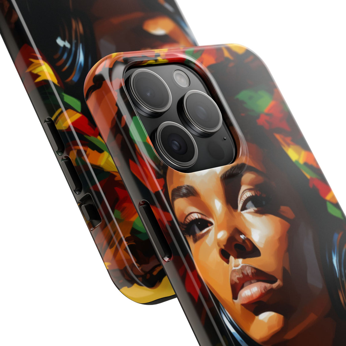 Beautiful Black Rasta Diva Tough Phone Case
