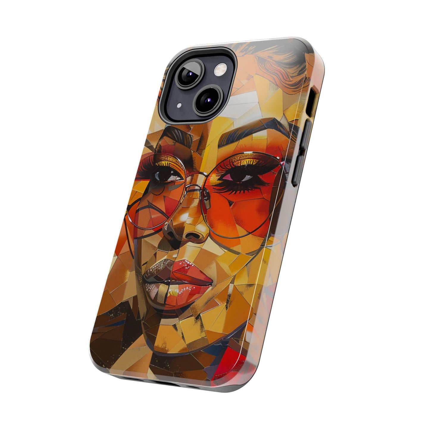 Red Mosiac Woman Tough Phone Case