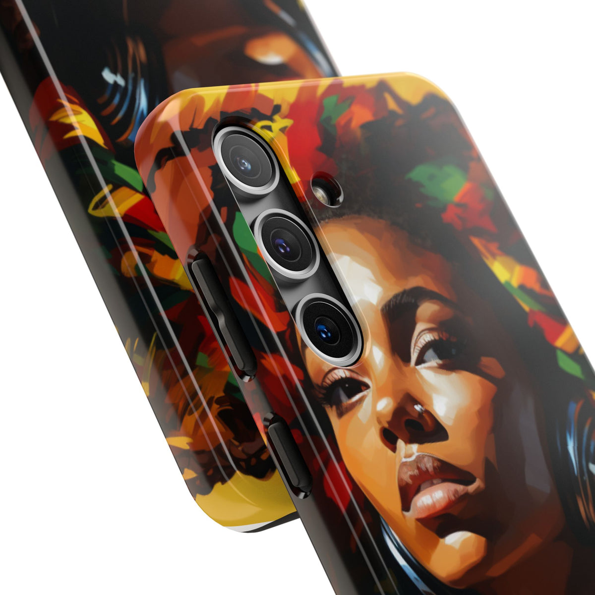 Beautiful Black Rasta Diva Tough Phone Case