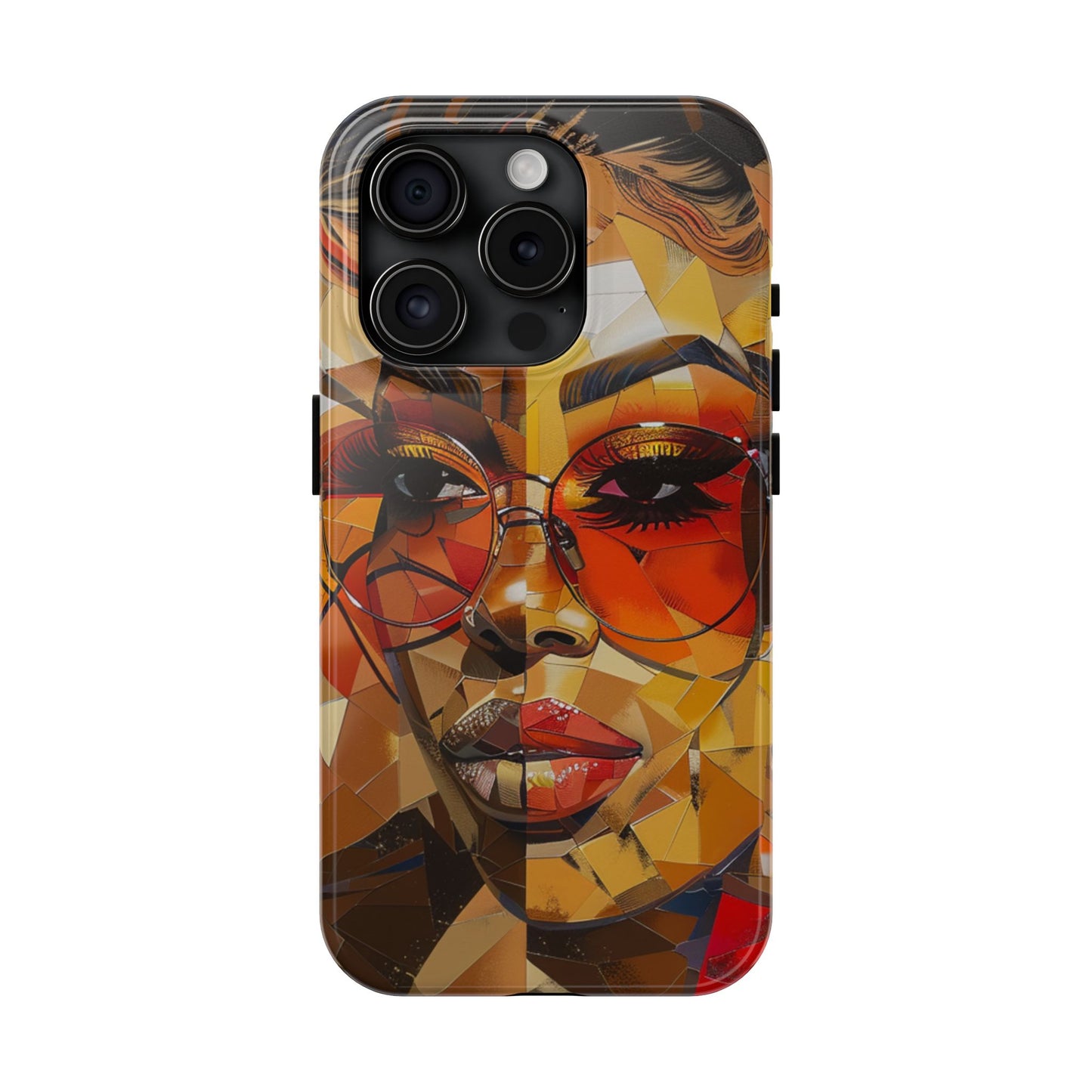 Red Mosiac Woman Tough Phone Case