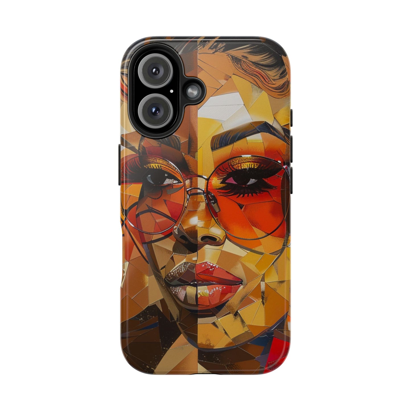 Red Mosiac Woman Tough Phone Case