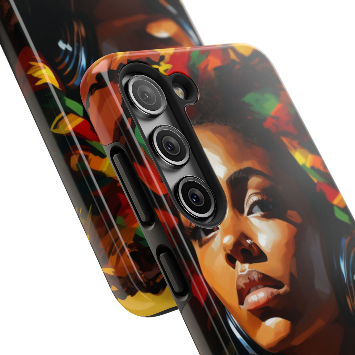 Beautiful Black Rasta Diva Tough Phone Case