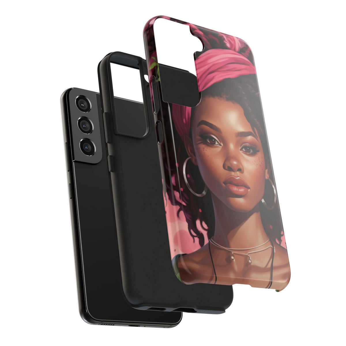 Beautiful Black Rasta Woman Tough Phone Case