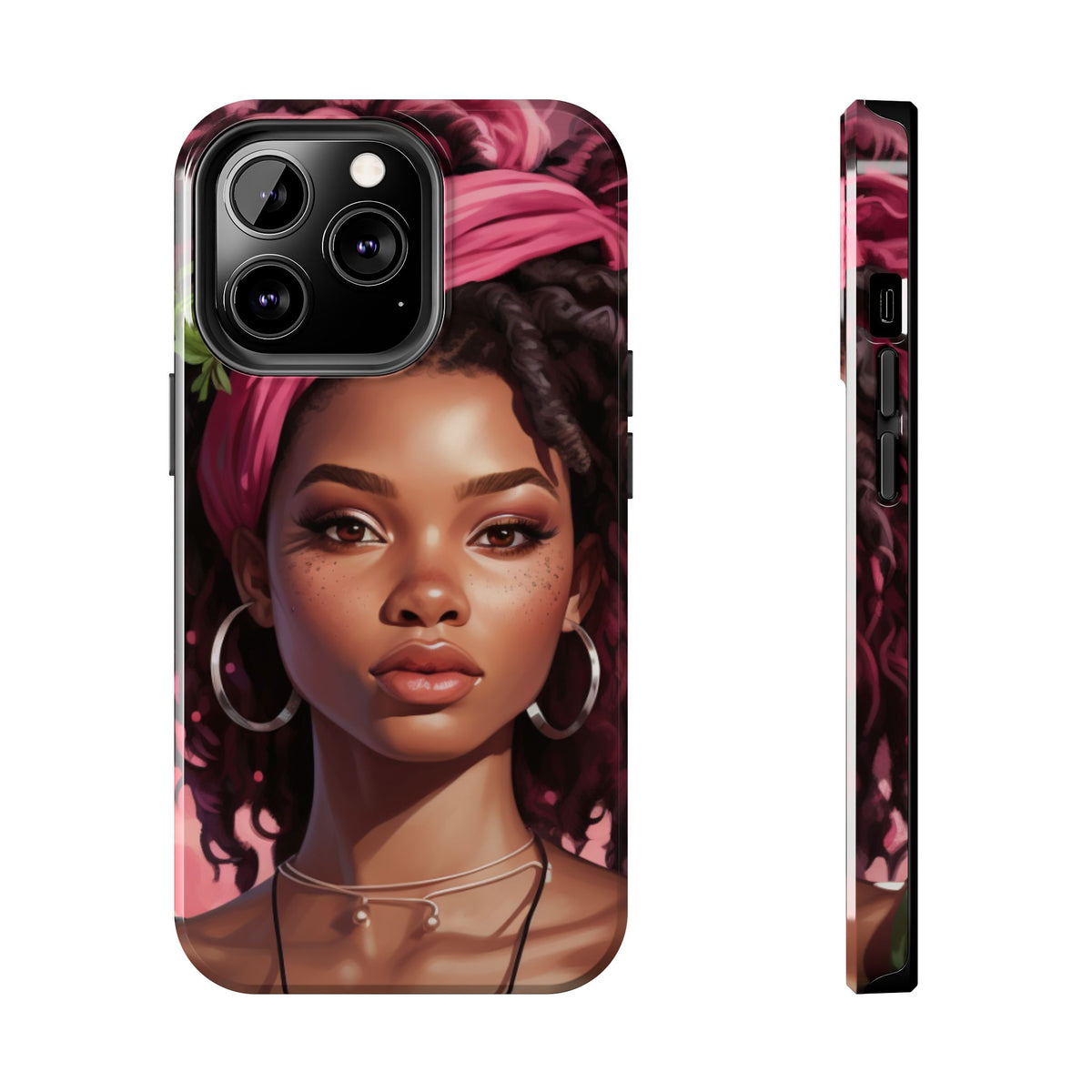 Beautiful Black Rasta Woman Tough Phone Case